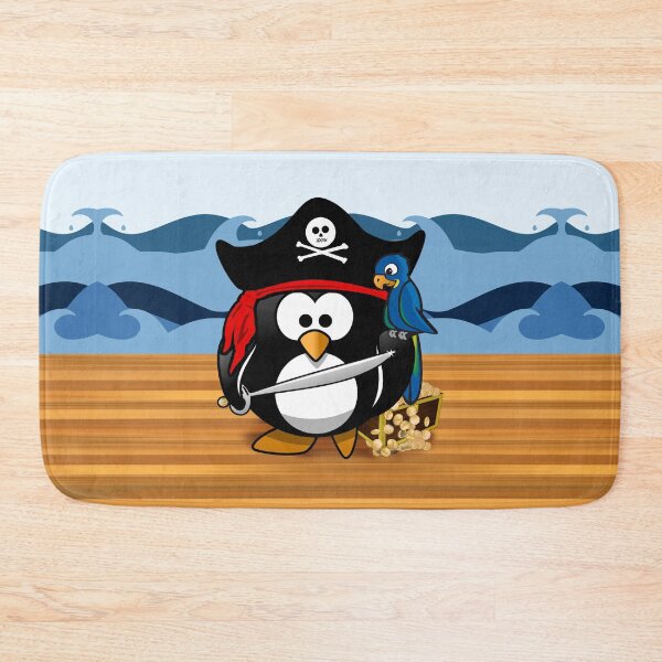 Item preview, Pirate Penguin with Treasure Chest designed and sold by Gravityx9.