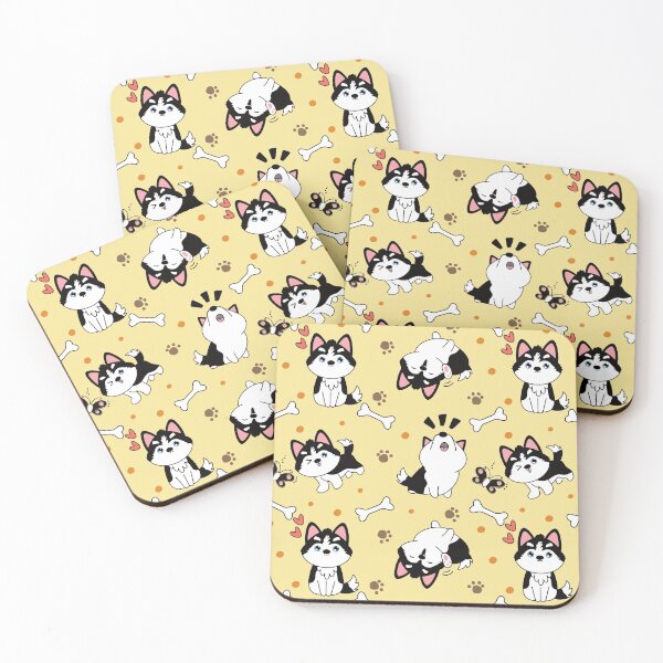Item preview, Cute Siberian Husky Pomsky - Black designed and sold by Lulupainting.