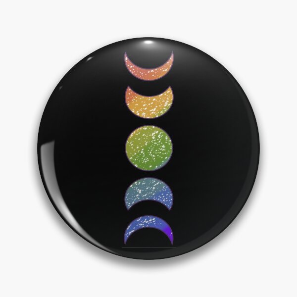 Item preview, Rainbow Paint moon phases  designed and sold by doodle-mittens.