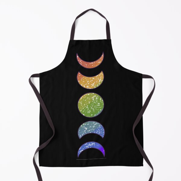 Aperçu de l'œuvre Rainbow Paint phases de lune créée et vendue par doodle-mittens.