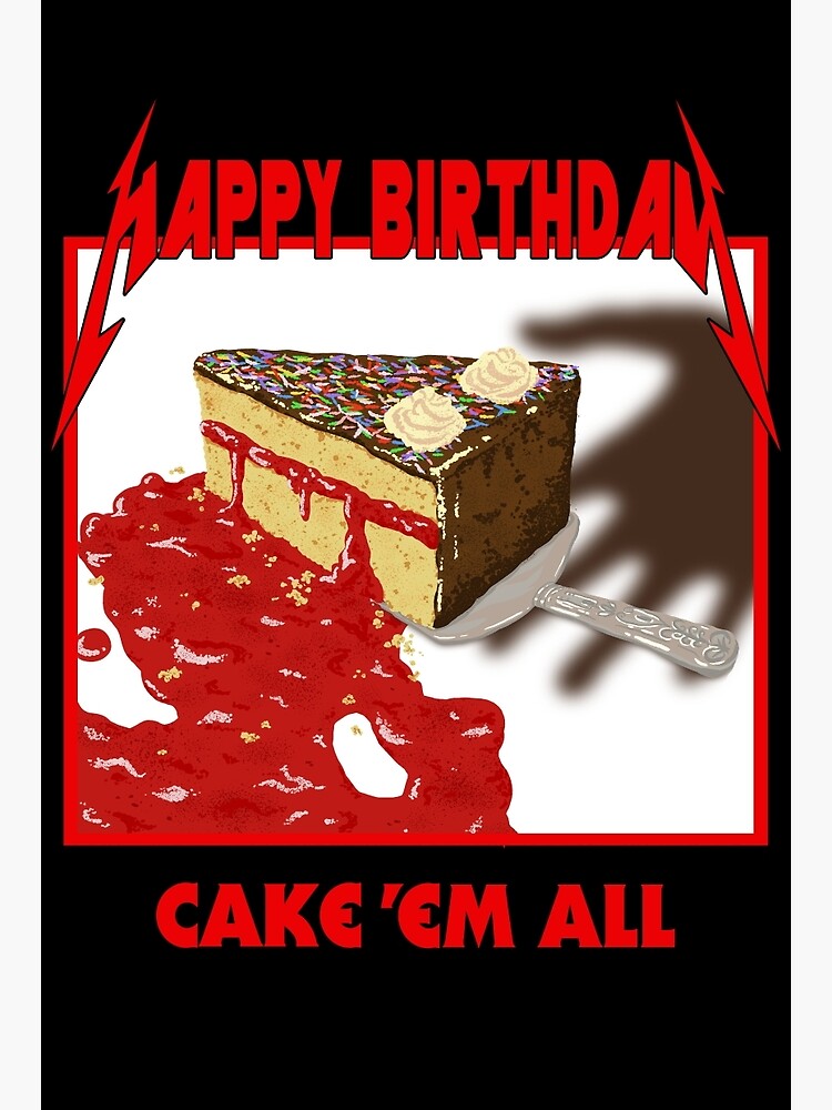 Carte De Vœux Cake Em All Parodie Par Cleandemon Redbubble