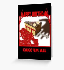 Cake Em All - Parody Greeting Card