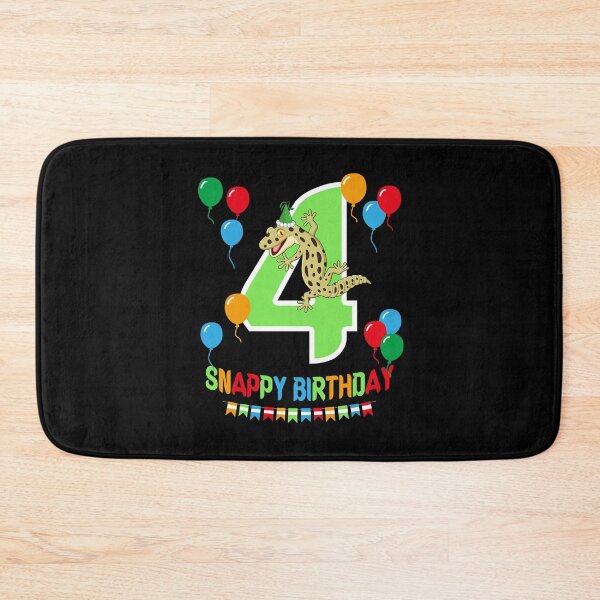 Item preview, Gecko 4th Birthday 4 Four Years Old Lizard Snappy Reptile Pet Lover Gift designed and sold by TheAplus.