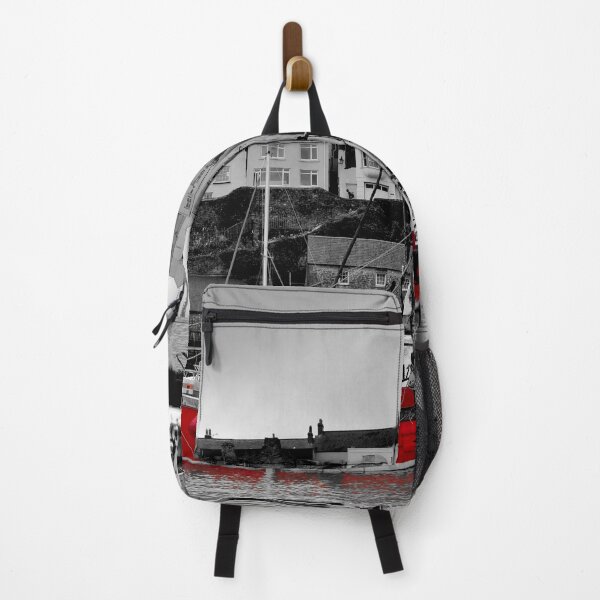 Item preview, Tenby Harbour Red Boat BW Red designed and sold by Jeremy Hayden.