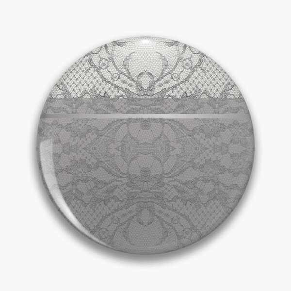 Aperçu de l'œuvre Chic Grey Silver Minimal Geometric Floral Lace Pattern créée et vendue par LaceySkies.