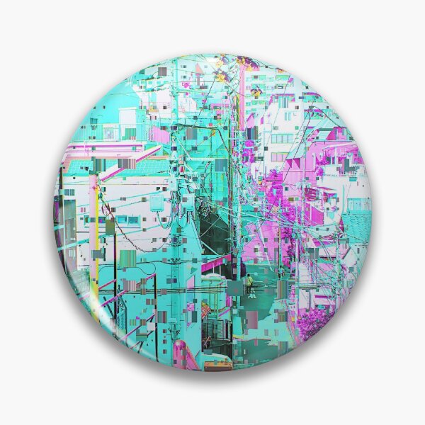 Item preview, Japanese Outdoor Staircase Vaporwave Glitch Art Japan designed and sold by glitchhub.