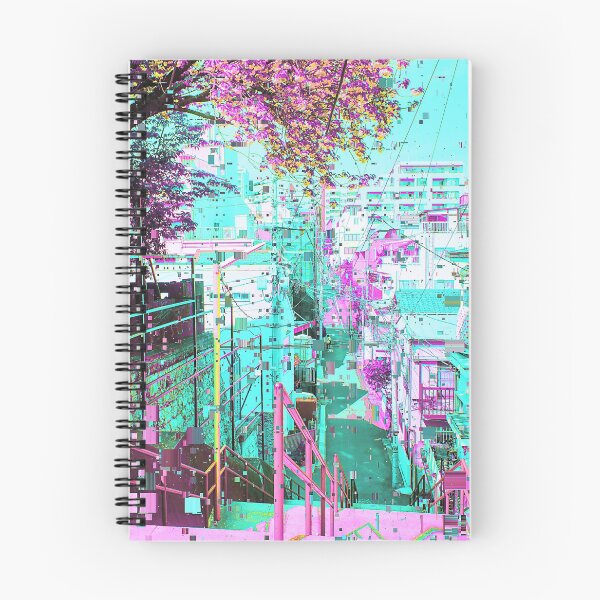 Item preview, Japanese Outdoor Staircase Vaporwave Glitch Art Japan designed and sold by glitchhub.