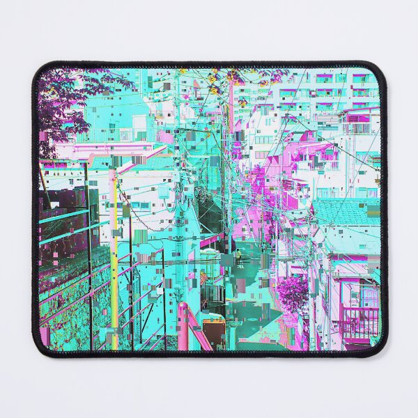 Item preview, Japanese Outdoor Staircase Vaporwave Glitch Art Japan designed and sold by glitchhub.