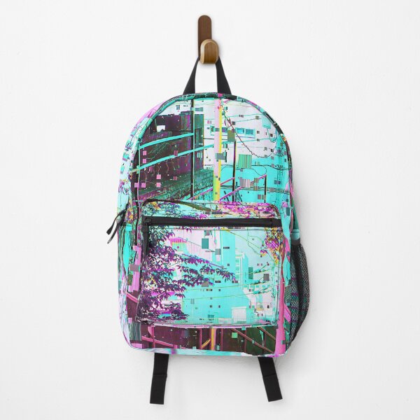 Item preview, Japanese Outdoor Staircase Vaporwave Glitch Art Japan designed and sold by glitchhub.