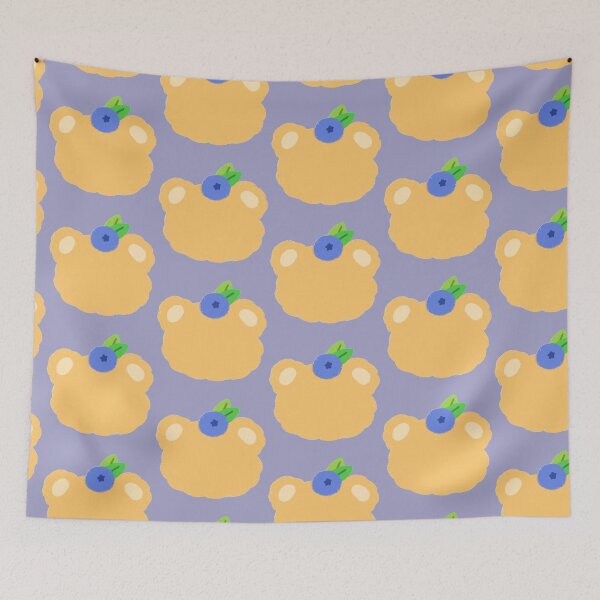 Item preview, Minimalist Cute Cartoon Bear With Blueberry designed and sold by ViolettLight.