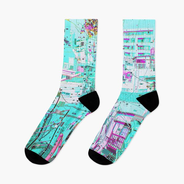 Item preview, Japanese Outdoor Staircase Vaporwave Glitch Art Japan designed and sold by glitchhub.