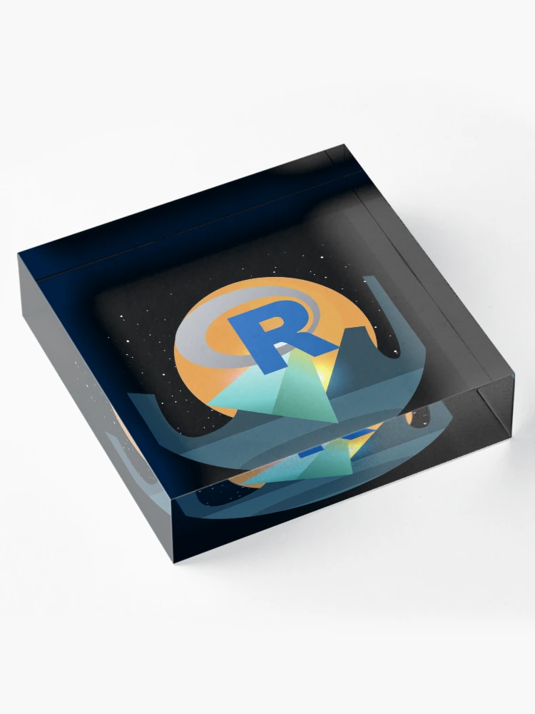 Thumbnail 4 von 5, Acrylblock, Programmiersprache R R-Logo designt und verkauft von Birdhead.