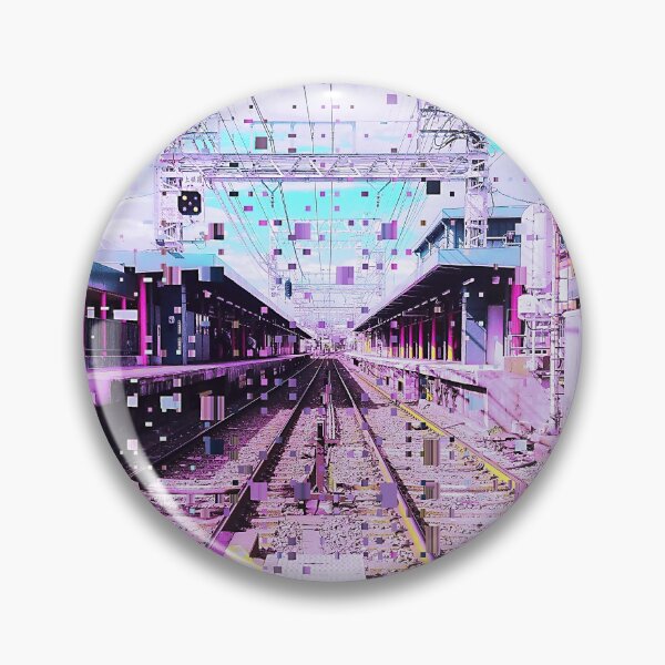 Item preview, Japanese Railway Vaporwave Glitch Art Japan designed and sold by glitchhub.