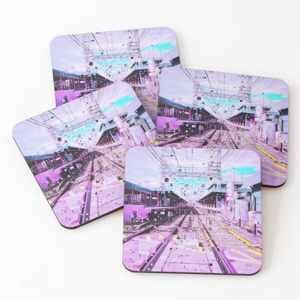 Item preview, Japanese Railway Vaporwave Glitch Art Japan designed and sold by glitchhub.