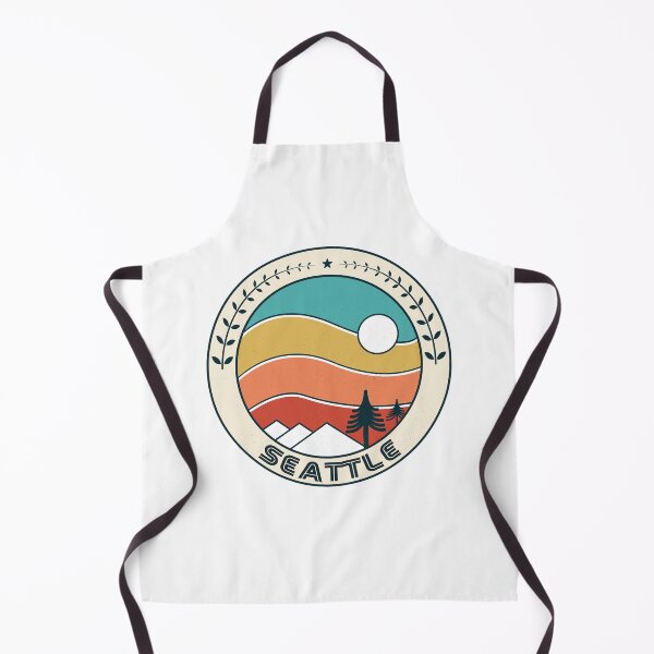 Item preview, Seattle Retro Vintage Sunset - Seattle Washington Mountain Souvenir - Gift - Hometown - Hiking - Nature designed and sold by HappyTees Lab.