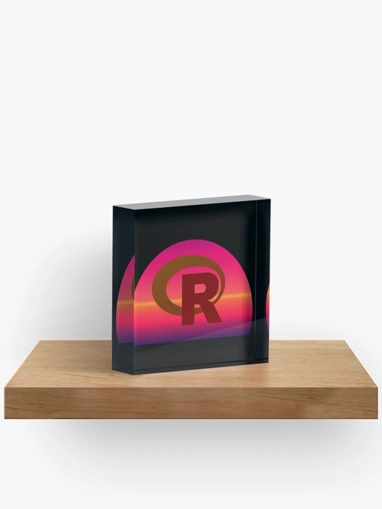 Thumbnail 2 von 5, Acrylblock, Programmiersprache R R-Logo designt und verkauft von Birdhead.