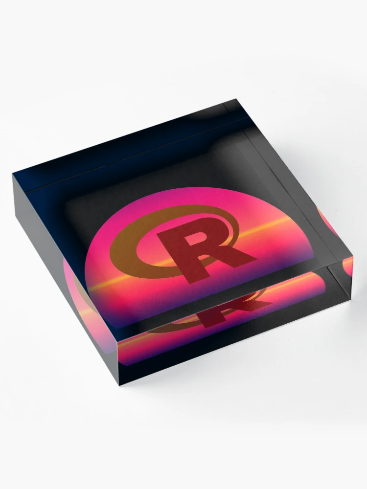 Thumbnail 4 von 5, Acrylblock, Programmiersprache R R-Logo designt und verkauft von Birdhead.