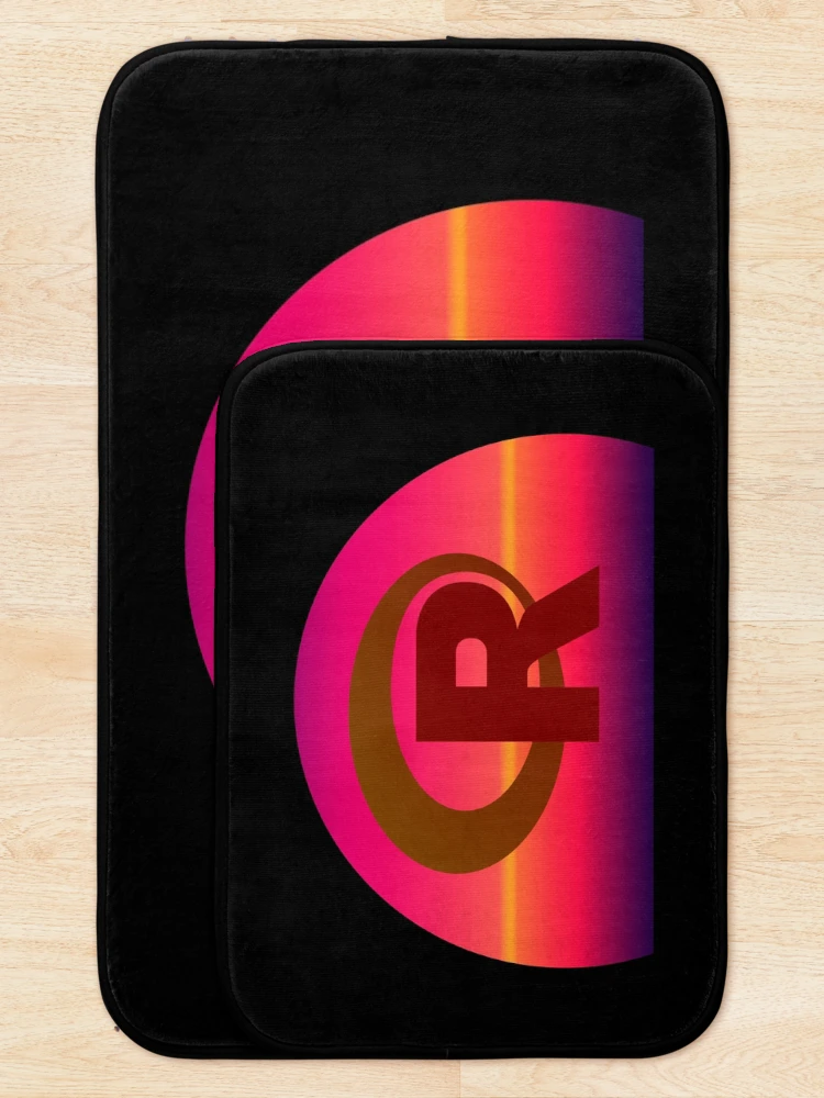 Thumbnail 5 of 6, Bath Mat, R programming language R logo designed and sold by Birdhead.