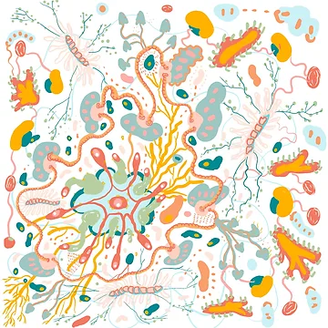 Artwork thumbnail, Microscopic Particles by CondimentStudio