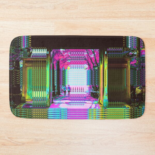 Item preview, Traditional Japanese Archway Vaporwave Glitch Art 02 Japan designed and sold by glitchhub.
