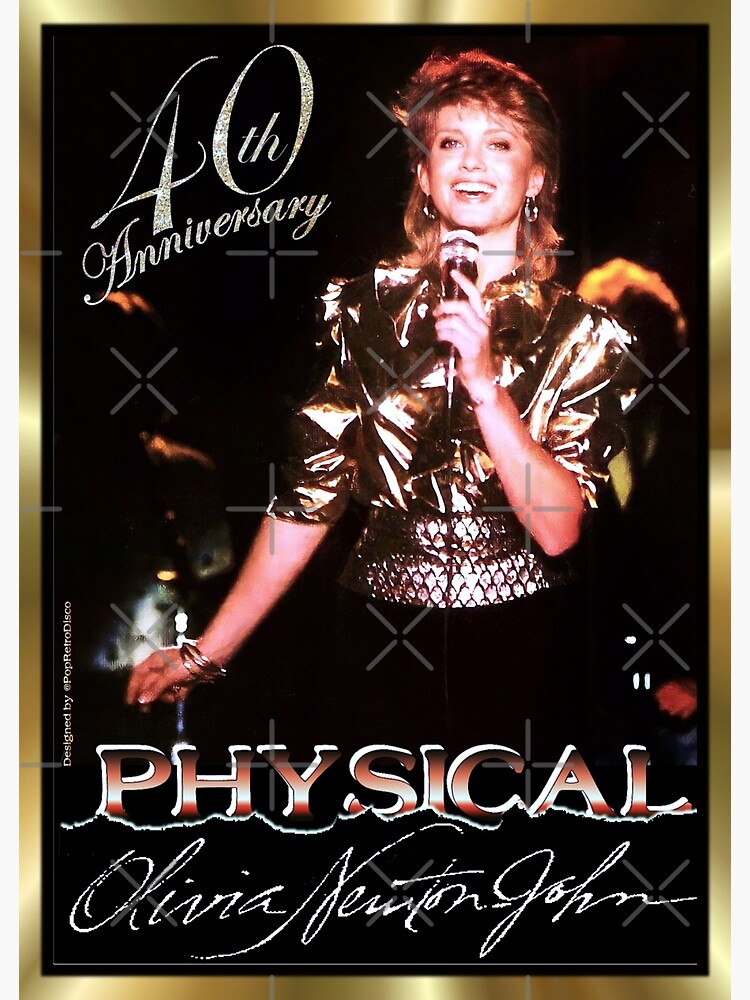 Olivia Newton John Physical 40th Anniversary Special Edition 9 Art Print By Popretrodisco 8714