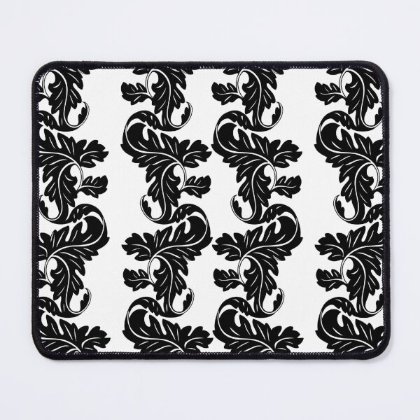 Item preview, Ornamental, floral, leaves, vines, lines, pattern, black and white designed and sold by Svitac.