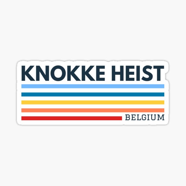 Knokke Heist Belgium Sticker For Sale By Europelines Redbubble 4385