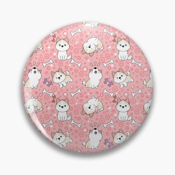 Item preview, Cute Siberian Husky Pomsky - White Cream designed and sold by Lulupainting.