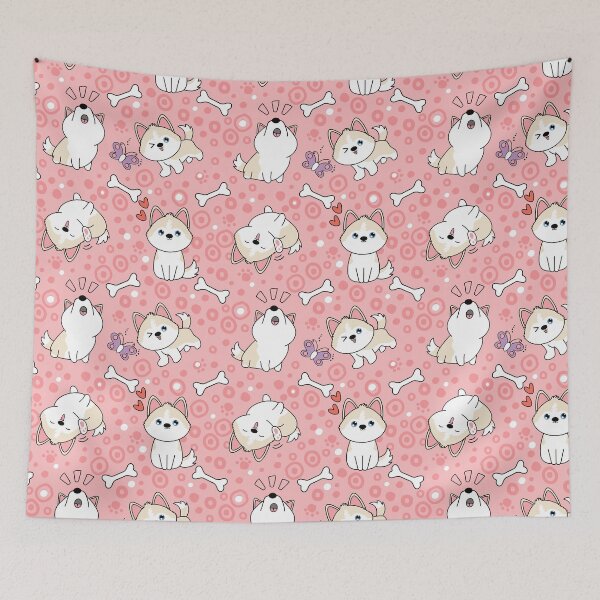 Item preview, Cute Siberian Husky Pomsky - White Cream designed and sold by Lulupainting.