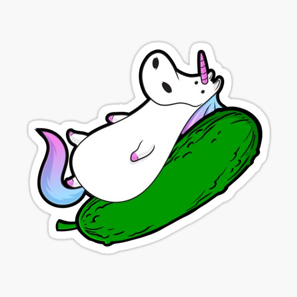 "Pickles Unicorn Cucumber Gherkin Child" Sticker for Sale by mooon85