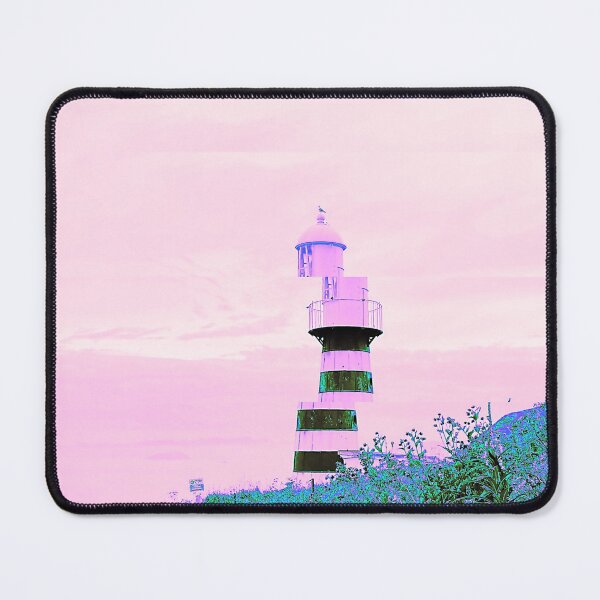 Item preview, Lighthouse in a Field Vaporwave Glitch Art designed and sold by glitchhub.