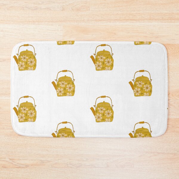 Item preview, yellow floral teapot - cottagecore aesthetic designed and sold by Bellaylow.