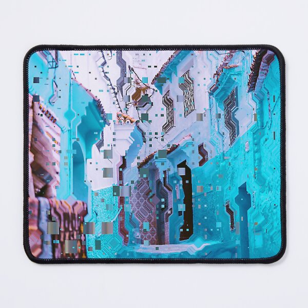 Item preview, Morocco Blue and White Alley Glitch Art designed and sold by glitchhub.