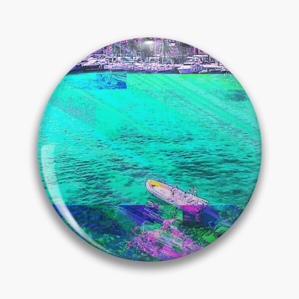 Item preview, Croatia Island Dock Glitch Art designed and sold by glitchhub.