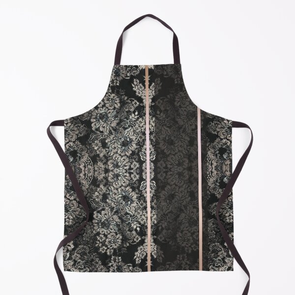 Item preview, Chic Black Rosegold Minimal Geometric Floral Lace Pattern designed and sold by LaceySkies.