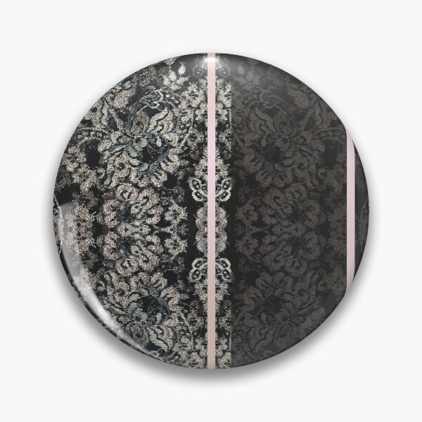 Item preview, Chic Black Rosegold Minimal Geometric Floral Lace Pattern  designed and sold by LaceySkies.