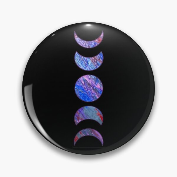 Item preview, Pour Paint moon phases option 4 designed and sold by doodle-mittens.