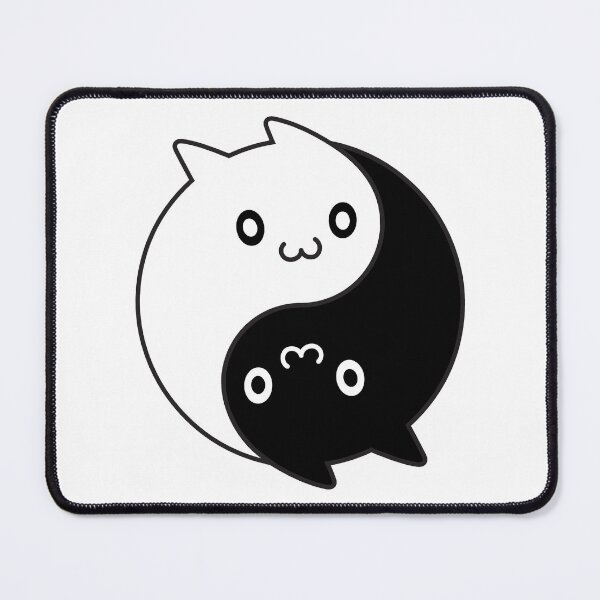 Item preview, Yin and Yang Kitty Cats designed and sold by blueveins.