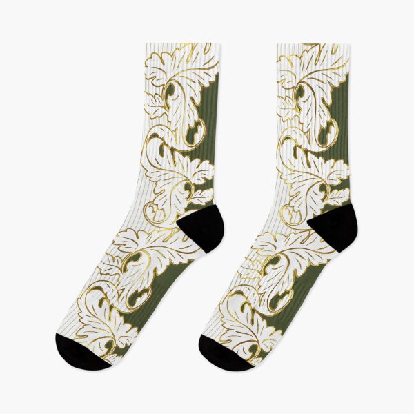 Item preview, Ornamental, floral, leaves, vines, lines, pattern, olive green designed and sold by Svitac.