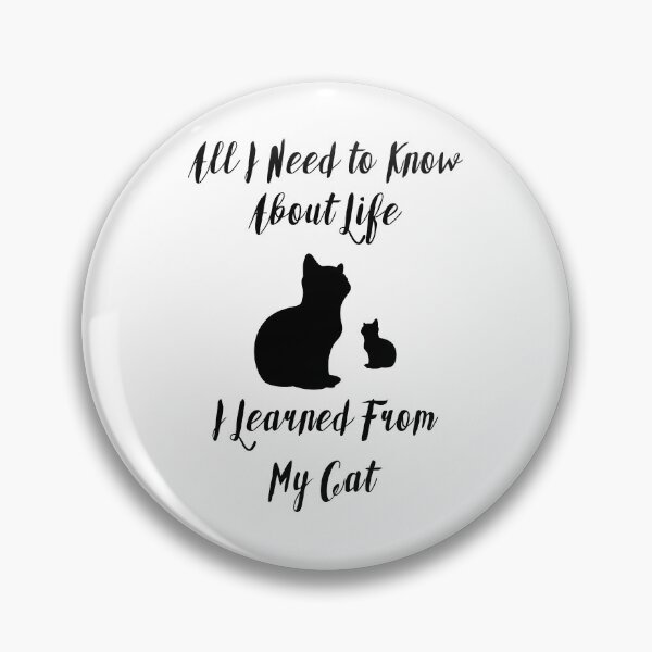 Item preview, Two Cats and All I Need to Know About Life I Learned from My Cat - Funny designed and sold by Vasabi88.