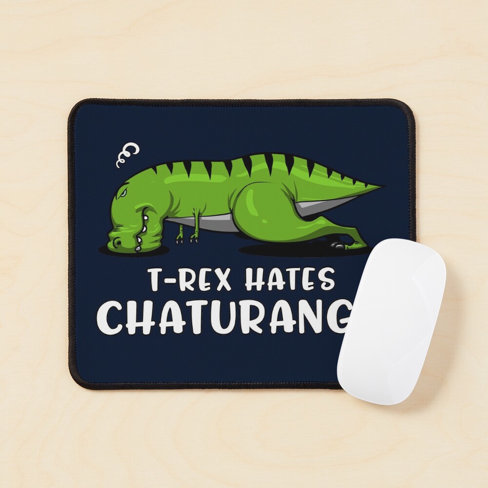 T-Rex Dinosaur Yoga Perfect Present Chaturanga Funny Tshirt