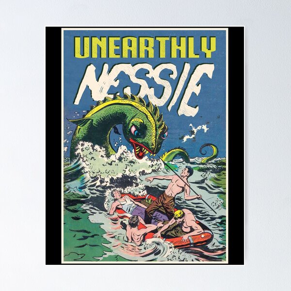 Vintage Nessie Loch Ness Monster Spearfishing Free Furious Retro Horror  Poster Gift Poster for Sale by TheAplus