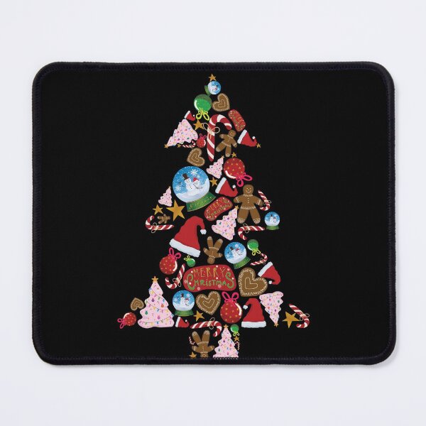 Item preview, Pink and Red Christmas Tree designed and sold by hojhojart.