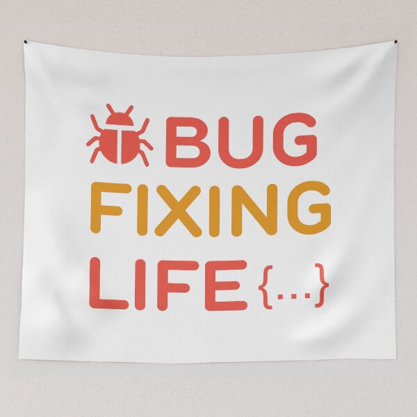 Item preview, Developers Bug Fixing Life designed and sold by Wanc Designs.