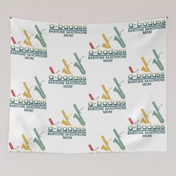 Item preview, a-badass Baritone saxophone mom vintage designed and sold by jentochicken.