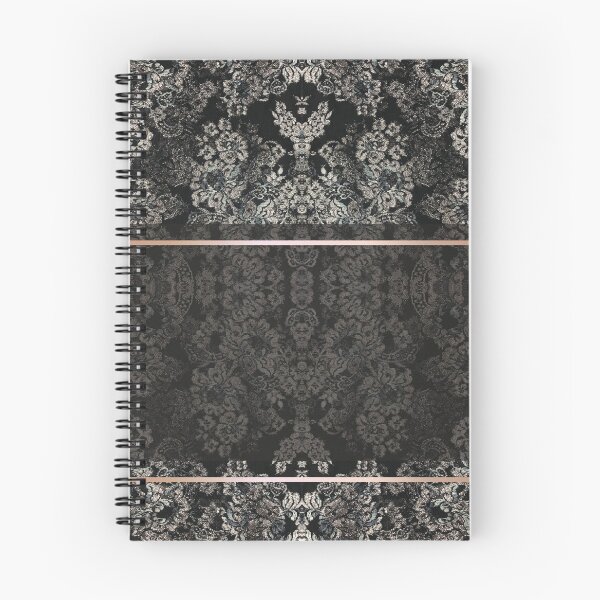 Artikelvorschau, Chic Black Rosegold Minimal Geometric Floral Lace Pattern entworfen und verkauft von LaceySkies.