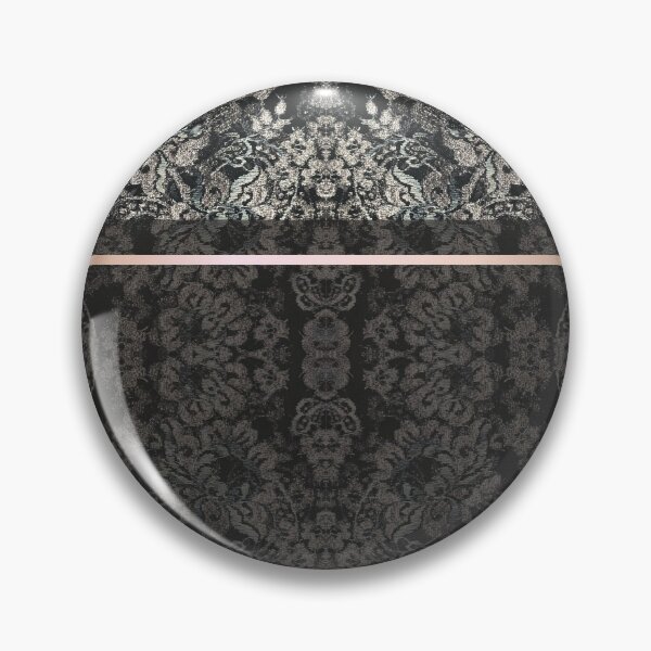 Item preview, Chic Black Rosegold Minimal Geometric Floral Lace Pattern  designed and sold by LaceySkies.