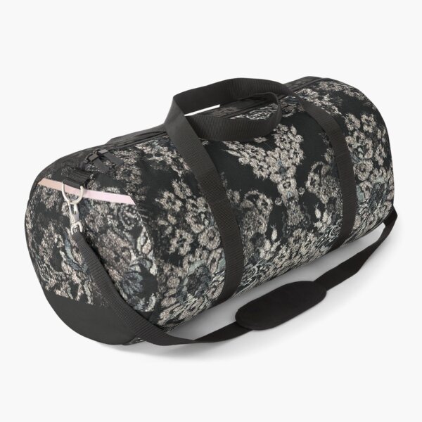 Item preview, Chic Black Rosegold Minimal Geometric Floral Lace Pattern designed and sold by LaceySkies.