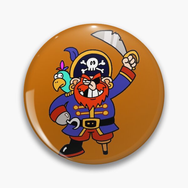 Item preview, Cartoon Pirate with Peg Leg & Parrot designed and sold by Gravityx9.