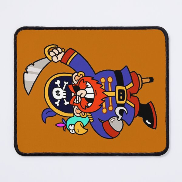 Item preview, Cartoon Pirate with Peg Leg & Parrot designed and sold by Gravityx9.